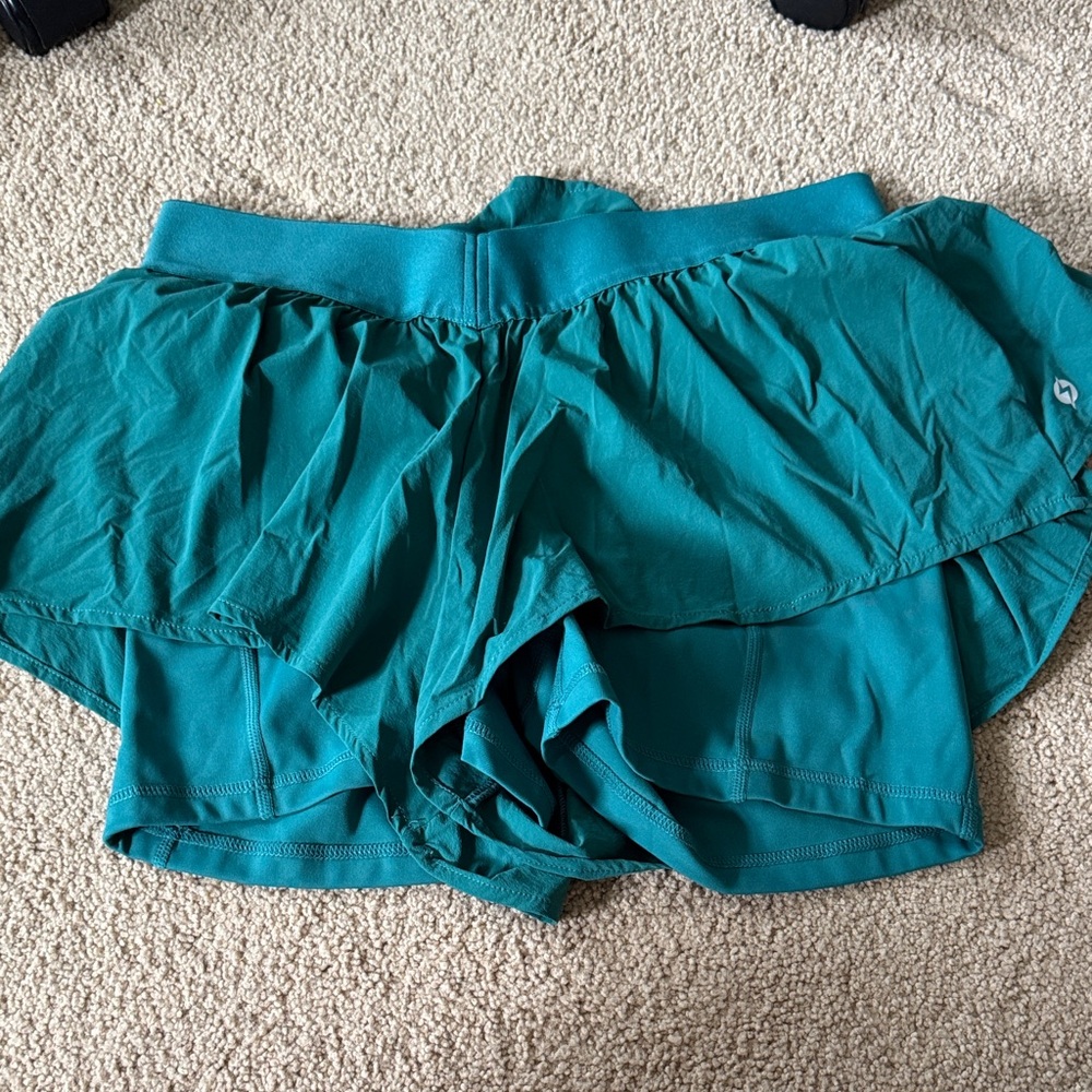 Popflex Emerald Ruffle Shorts Size Small